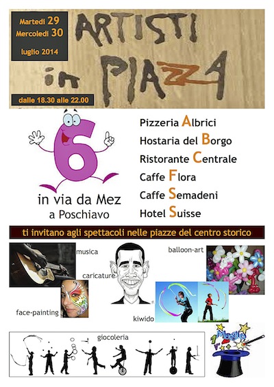 Artisti di strada a POSCHIAVO