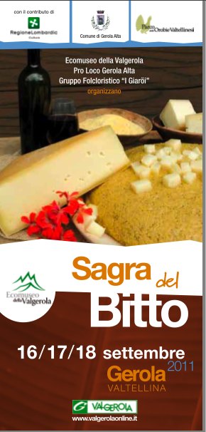 Sagra del Bitto a GEROLA ALTA