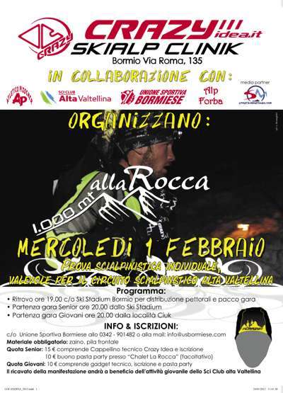 A Bormio  tempo di 1000 mt ALLA ROCCA