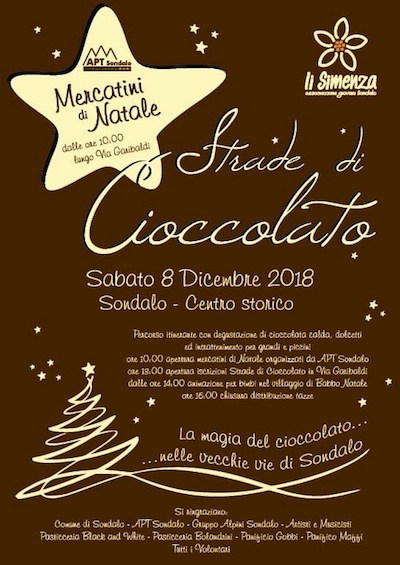 SONDALO e le sue strade di cioccolato